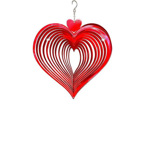 FONMY Wind Spinner Love Heart Metal–12 inches Metal