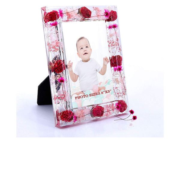 FONMY 3x5  Pink Flower Acrylic Picture Frame