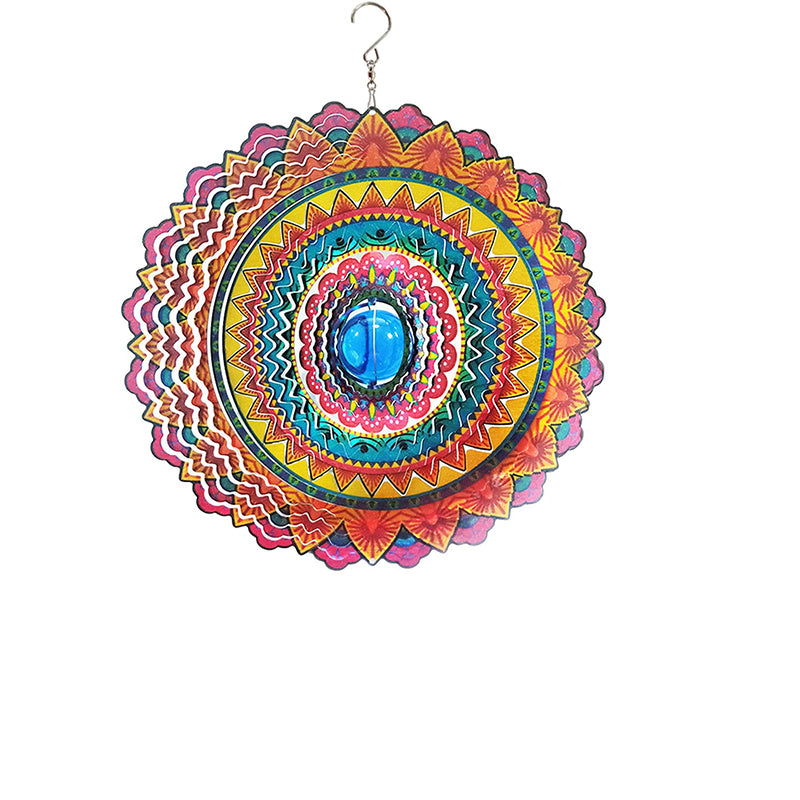 FONMY Red Mandala Wind Spinners