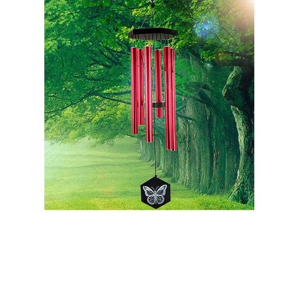 FONMY Red  Outdoor Memorial Windchimes