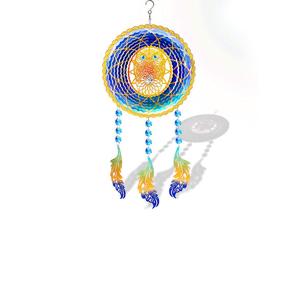 FONMY Wind Spinner Dreamcatcher Multi Color Owl