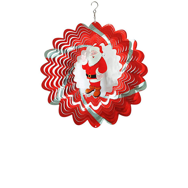 FONMY Santa Claus Metal Wind Spinners