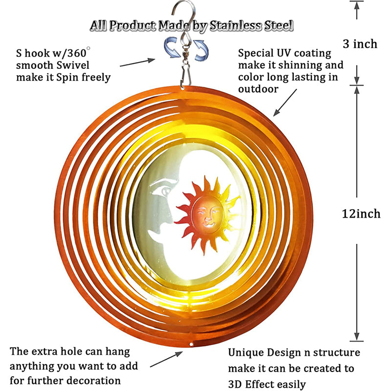 FONMY Moon and Sun-Wind Spinner