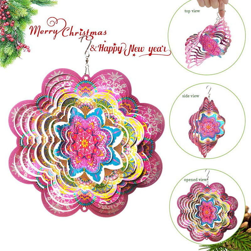 FONMY Pink Mandala Wind Spinners 6''