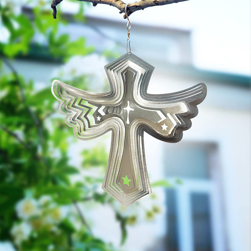 Fonmy Wind Spinner-Angel Wing Silver