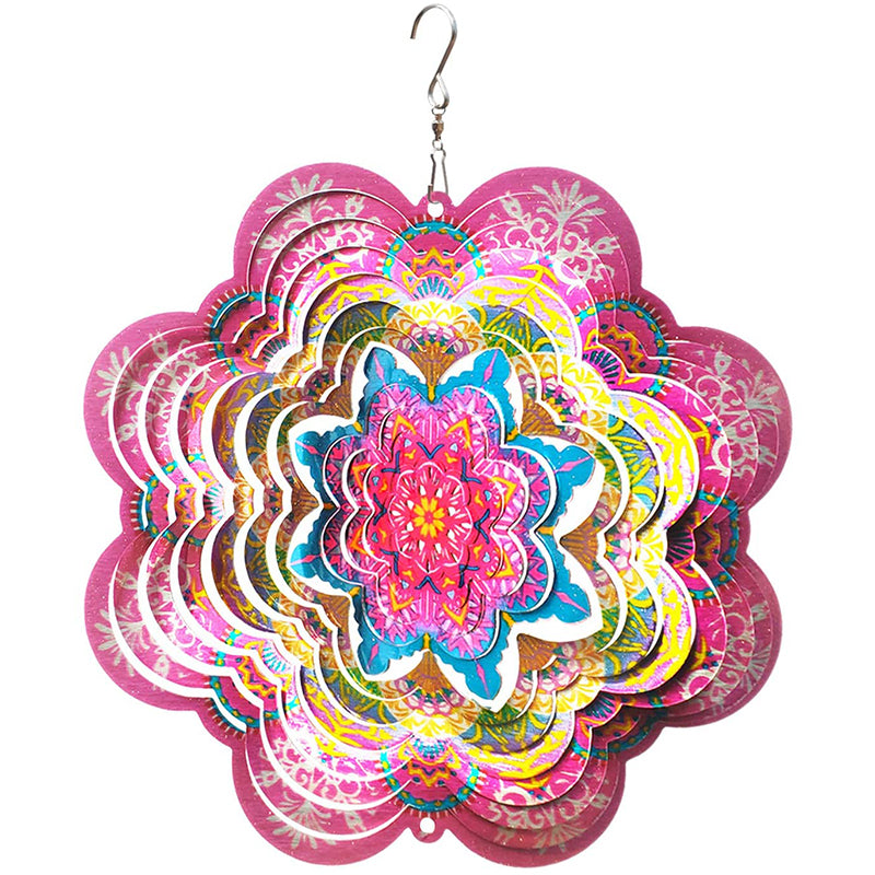 FONMY Pink Mandala Wind Spinners 6''